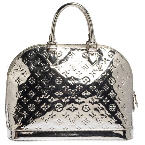 louis vuitton bag silver